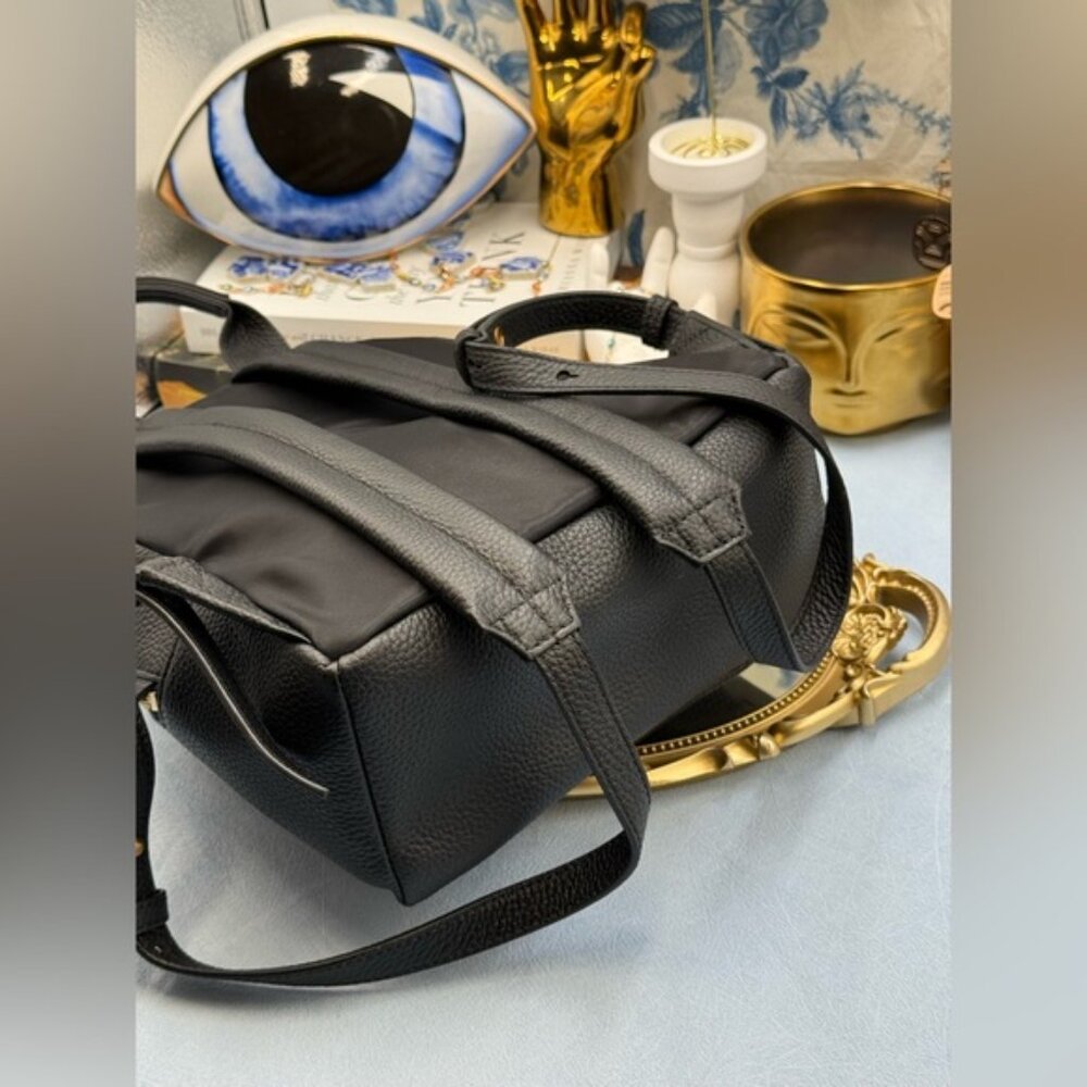 🆕 OROTON 🧿 NWOT Lilly Small Backpack, Black Leather - Picture 16 of 16